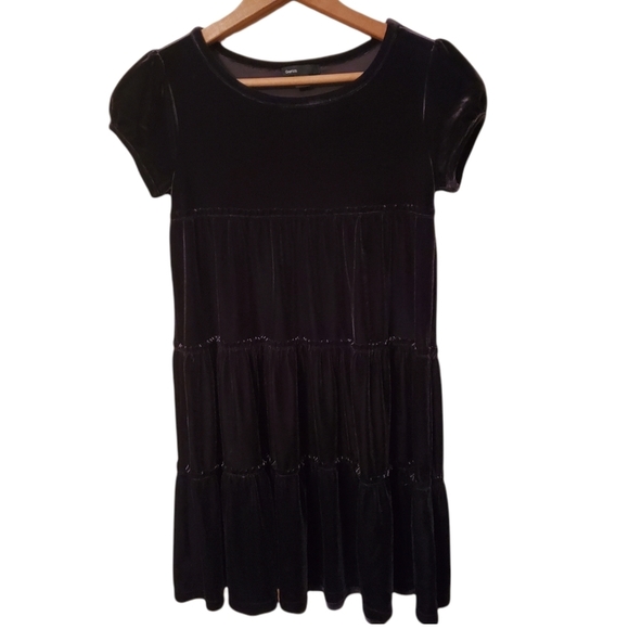 Girls Velvet Gap Dress Size 12 - Picture 1 of 4